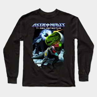 Astronaut T-Rex Detective Long Sleeve T-Shirt